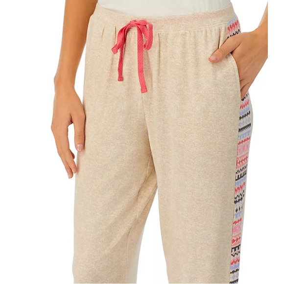 2 Pack Cuddl Duds Lounge Sleep Pants Pink Fair Isle Hearts Aztec Sweater Knit L - Picture 11 of 16